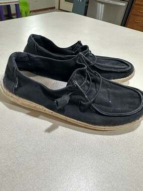 Hey Dude Women's Wendy L Black US 10 Casual Lightweight Comfort Shoes Loafers